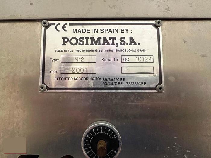 Used 2001 Posimat N12 Rotary Bottle Unscrambler