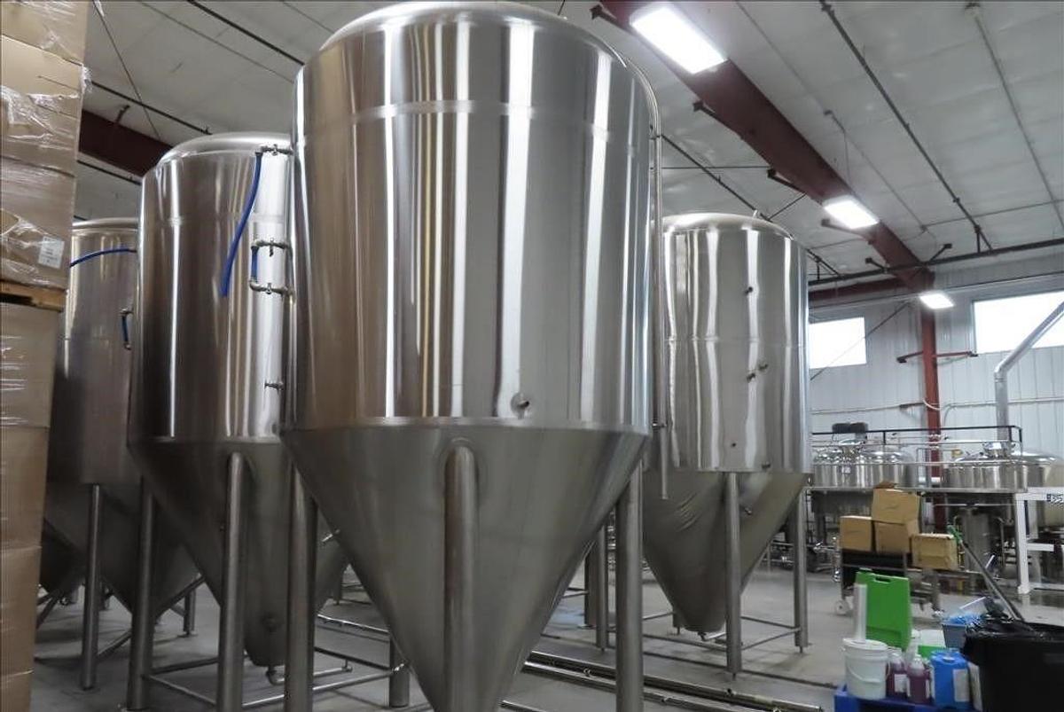 Used (2) Available - PBST - Pacific Brewery 60bbl / 1860Gal conical jacketed fermenter/ storage tan