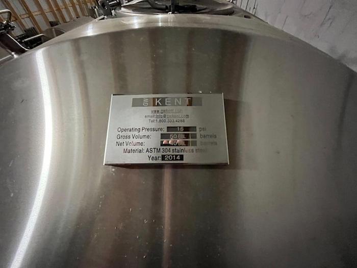 Used (4) Available - Unused GW Kent 40 bbl conical fermenter - price per tank