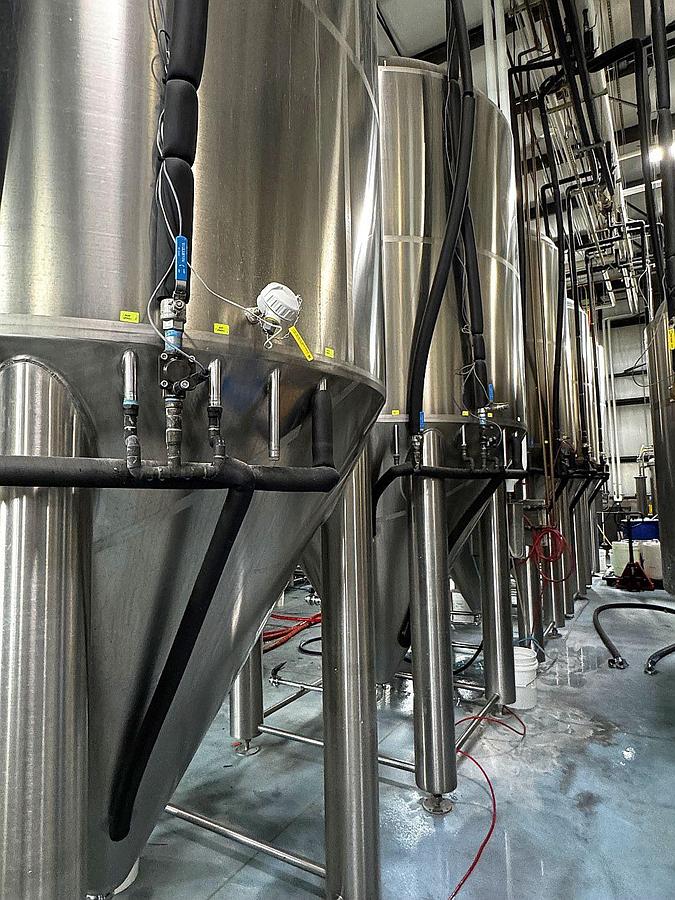 Used (5) Available - Sk Prospero 60 bbl / 1860Gal jacketed conical fermenters