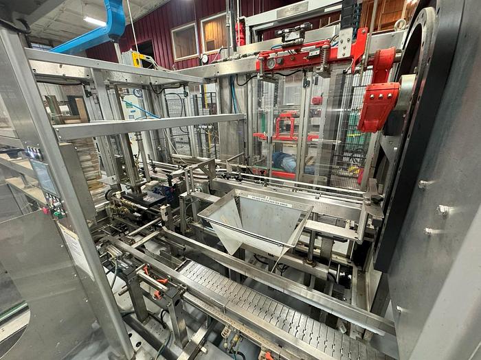 Used GAI 8032A Bier Monobloc rinser/filler/crowner/ropp capper With Support Equipment