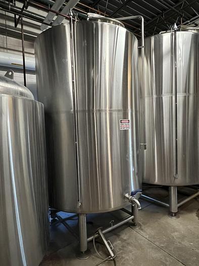 Used Used Premier Stainless 30 bbl jacketed CLT - Cold liquor tank with pump