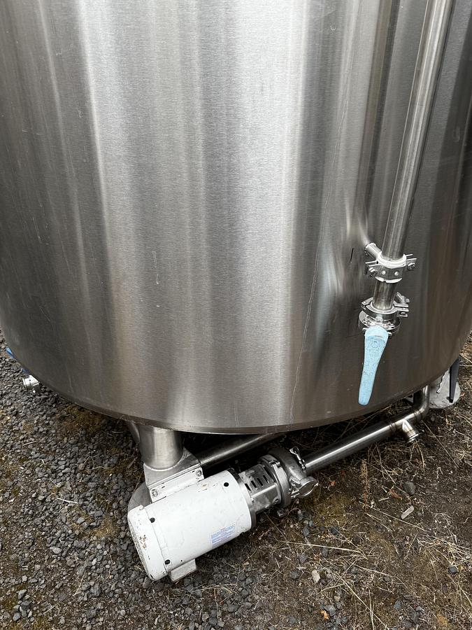 Used (1) Available - Used Marks Fabrication 60 bbl / 1860Gal jacketed hot liquor tank / storage tank