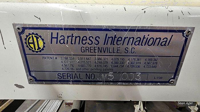 Used Hartness Lowering Head Case Packer