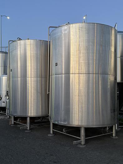 Used 2 Available - Used Newlands 3100 Gallon (100bbl) insulated and clad storage/fermenter