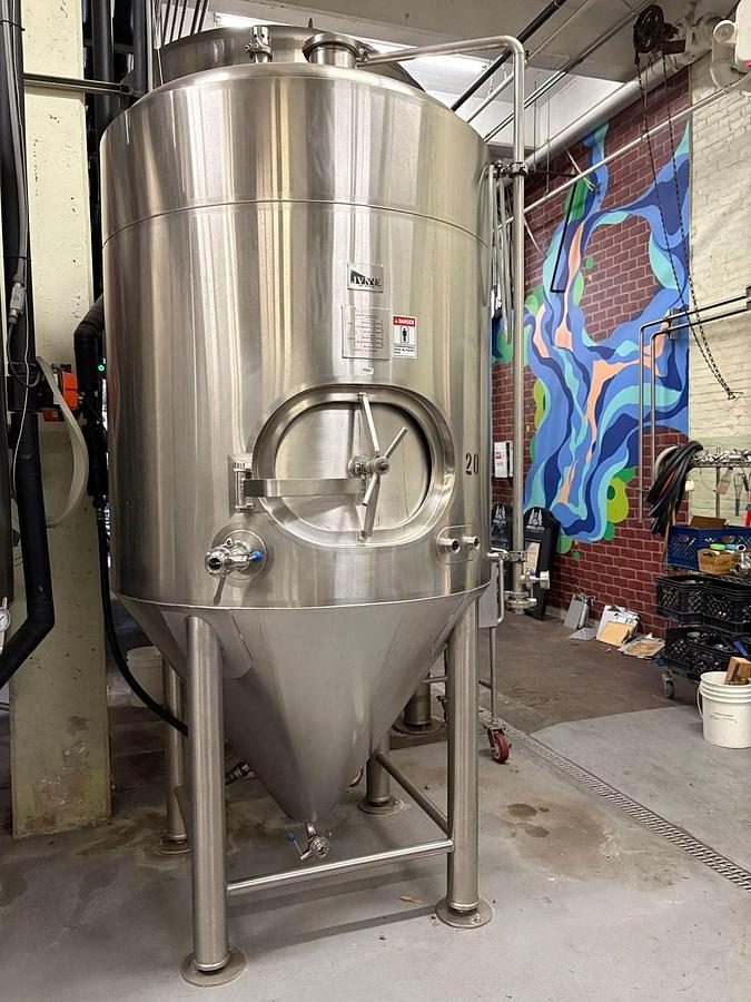 Used (2) Available - Used JV Northwest 20 bbl / 620 Gallon Jacketed Unitank fermenter