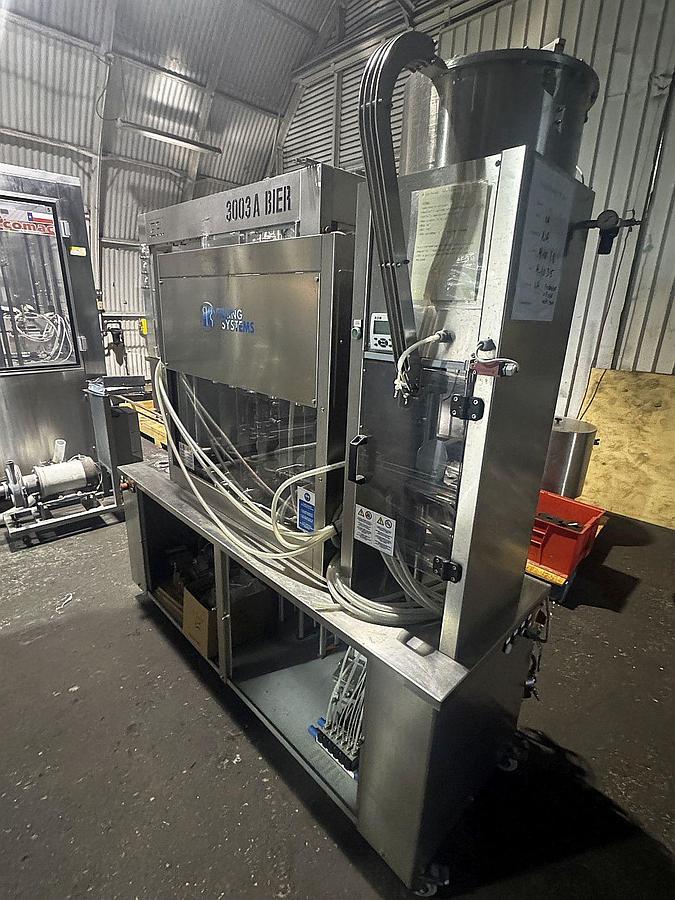 Used Used IC Filling Systems Semi Auto counterpressure bottle filler/ crowner