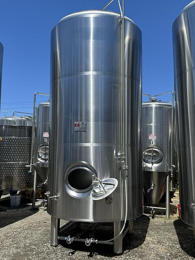 Used (3) available - Used ABS 60 bbl/ 1860 Gal jacketed brite tanks