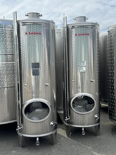 New Stock Letina 265Gal/1000L Closed Top Jacketed Tank