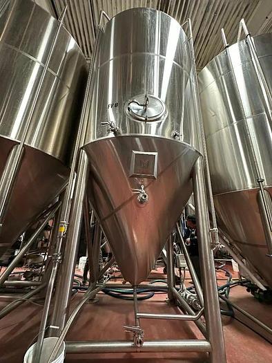 Used (4) available - Used Marks Fabrication 120bbl / 3720Gal Fermentation Tanks