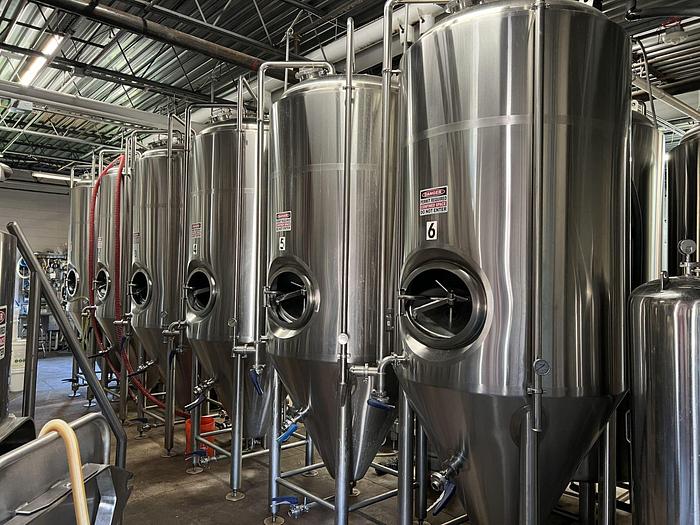 Used (3) Available - Used Premier Stainless 15 bbl conical fermenters