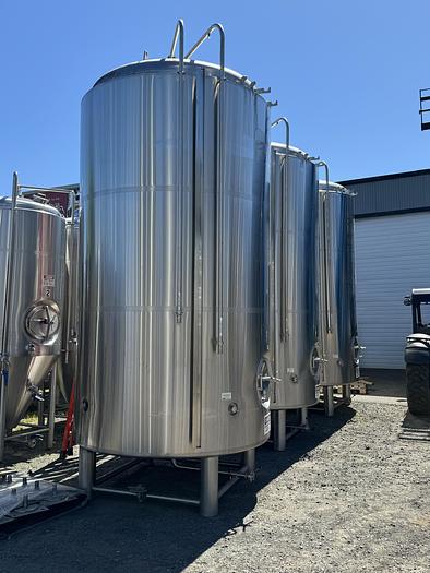 Used (6) Available - Used ABE 60 bbl Jacketed Brite Tanks