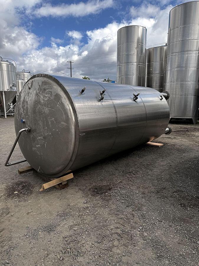 Used (1) Available - Used Marks Fabrication 60 bbl / 1860 Gal Jacketed Brite Tank