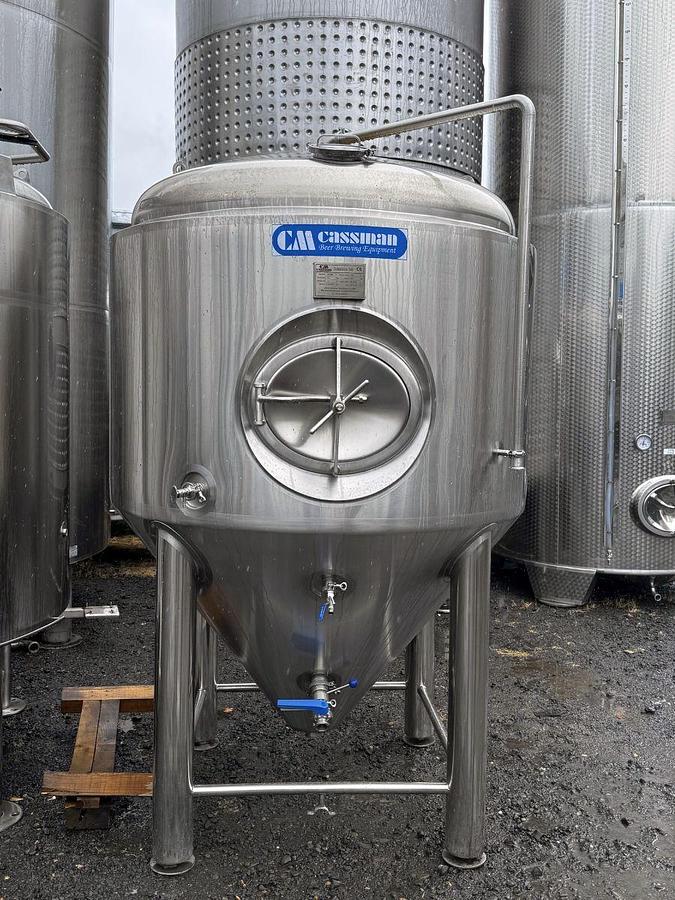 Used (1) Available - Used Cassman 15 bbl jacketed unitank fermenter