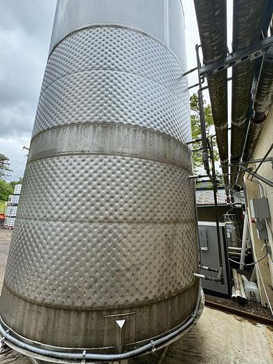 Used (3) available - Used 6500 gallon dimple jacketed fermenter / storage tank