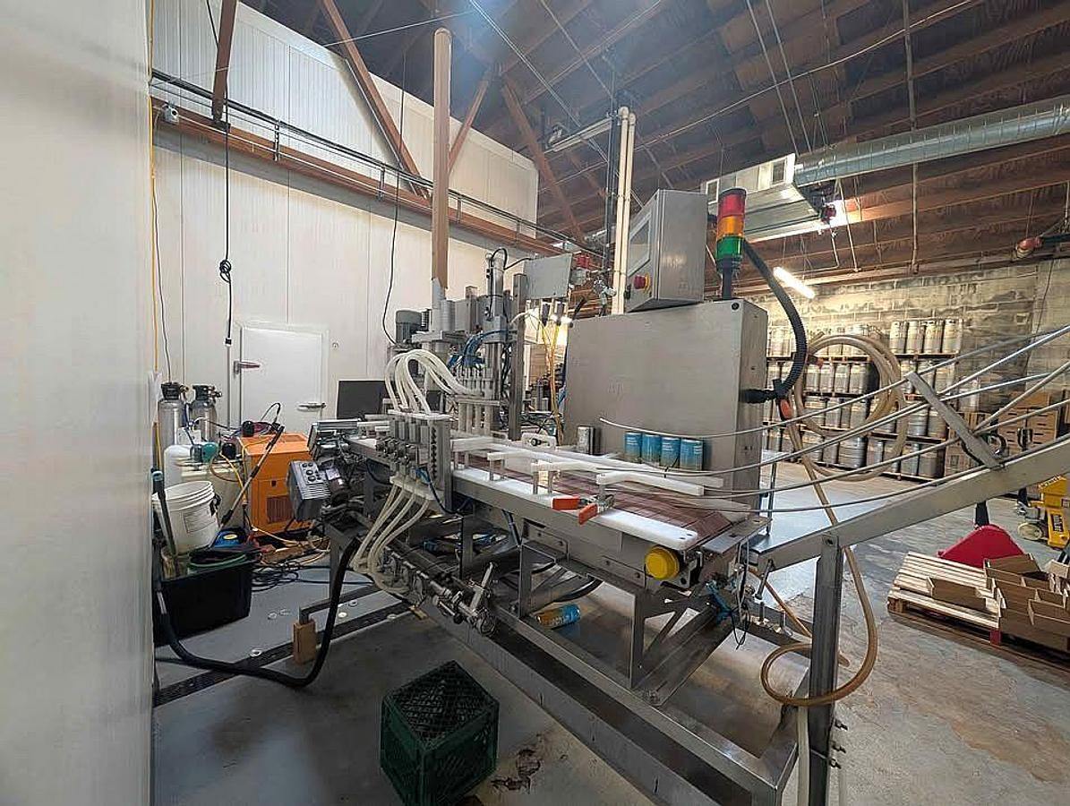 Used Used Wild Goose WGC250 4 head Canning Line - 2018