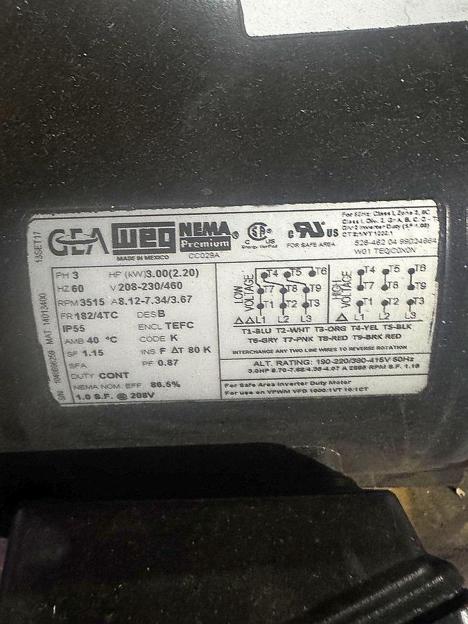 Used (3) Available - GEA Hilge 3hp sanitary stainless centrifugal pumps