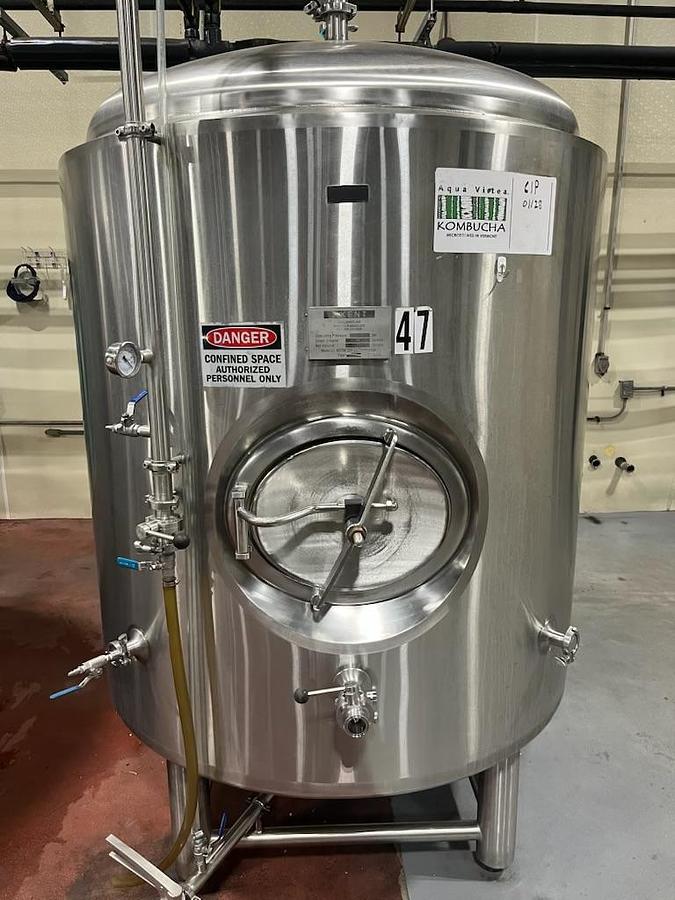 Used (1) Available - Used GW Kent 15bbl / 450Gal jacketed bbt/ storage tank