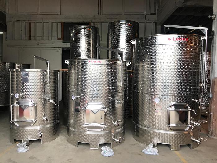 New Stock Letina 620Gal/2350L Forkliftable Variable Capacity Jacketed Tank