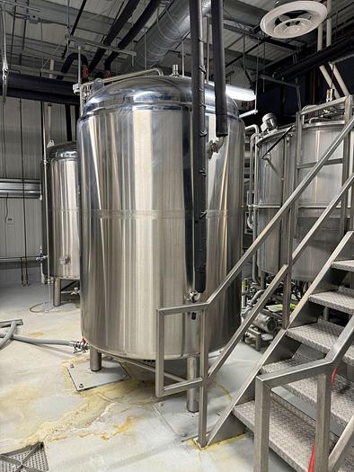 Used (2) Available  - Used Apex 20 bbl / 620 Gallon Jacketed Brite Tanks
