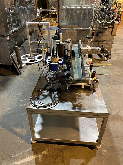 Used Used Accutek/Labelette pressure Sensitive Wrap Labeler (Packleader)