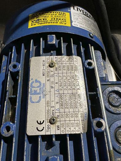 Used Vigor Mini Flexible Impeller Pump
