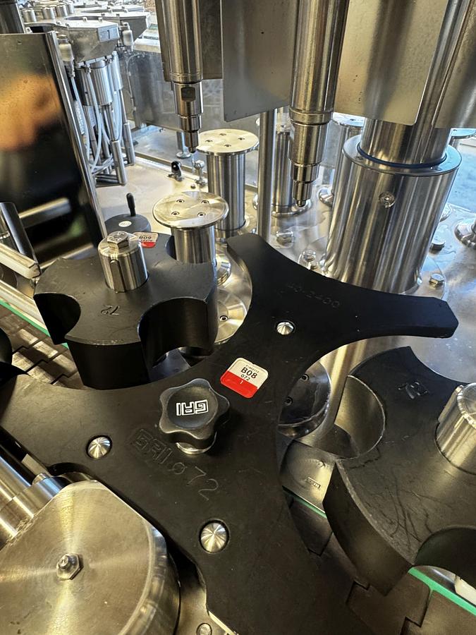 Used Used GAI 3031 FM Bier Monoblock Rinser/Filler/Capper with Labeler and Conveyor