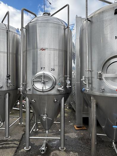 Used (2) Available - Used Apex Brewing 20 bbl / 620Gal Conical jacketed unitank fermenters