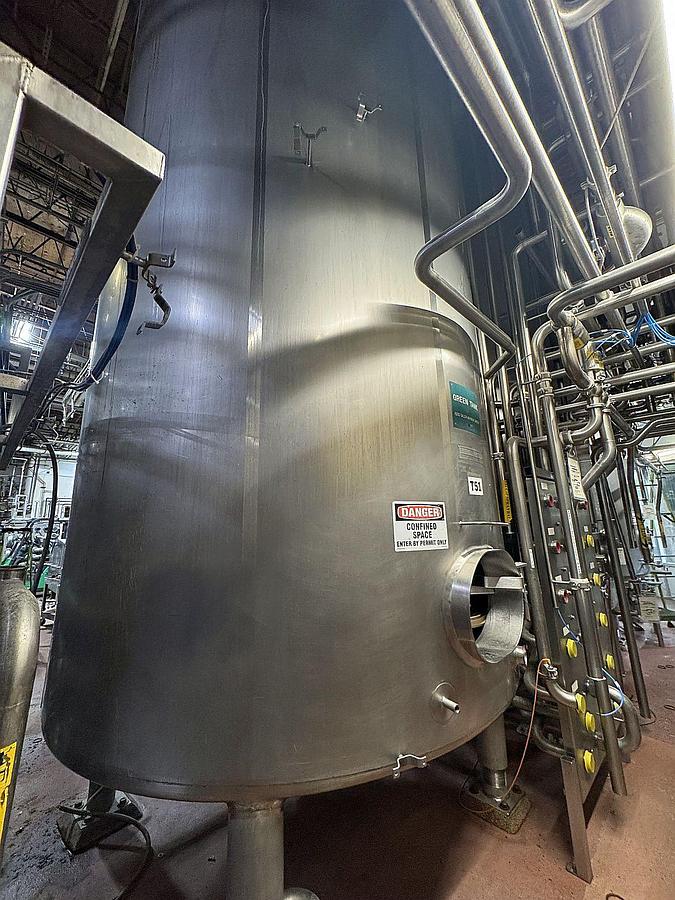 Used (2) Available - Mueller 6000 Gallon jacketed storage tanks