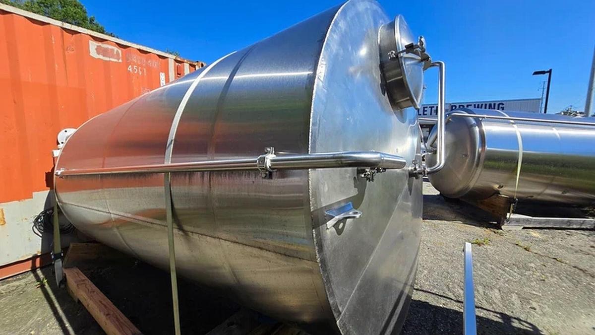 Used Marks Fabrication 60 bbl (1860) gallon steam jacketed water tank