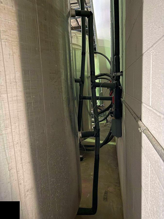 Used (1) Available - Used 90 bbl / 2790 Gallon Jacketed Brite / Storage Tank