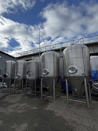 Used (2) Available - Apex Brewing Supply 30 bbl / 930Gal Jacketed Unitank Fermenters