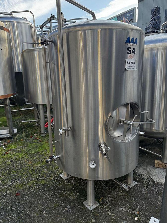 Used Used AAA Metals 10 bbl / 310Gal Jacketed Brite Tank/ Storage Tank