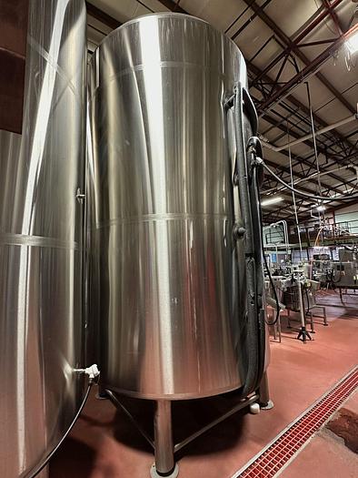 Used Used BSV 100 bbl / 3100 Gallon Jacketed Brite Tank