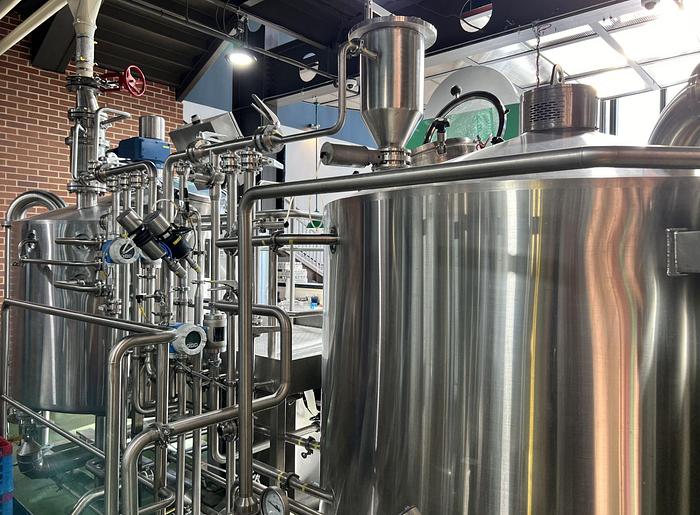 Used Used Lehui 15 bbl skid mounted steam brewhouse