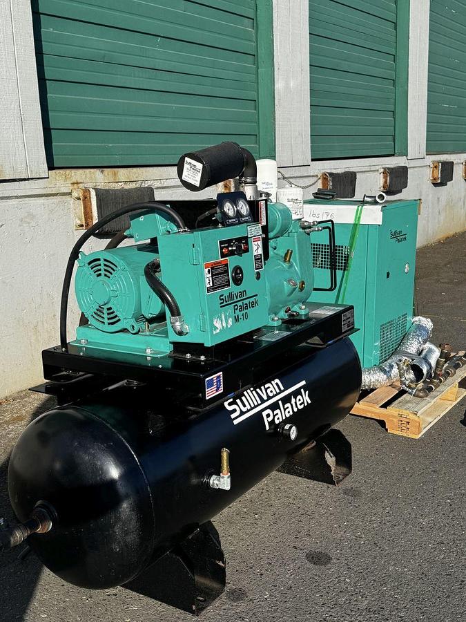 Used Used Sullivan Palatek M-10 Air Compressor with Sullivan Palatek High Temp Air Dryer