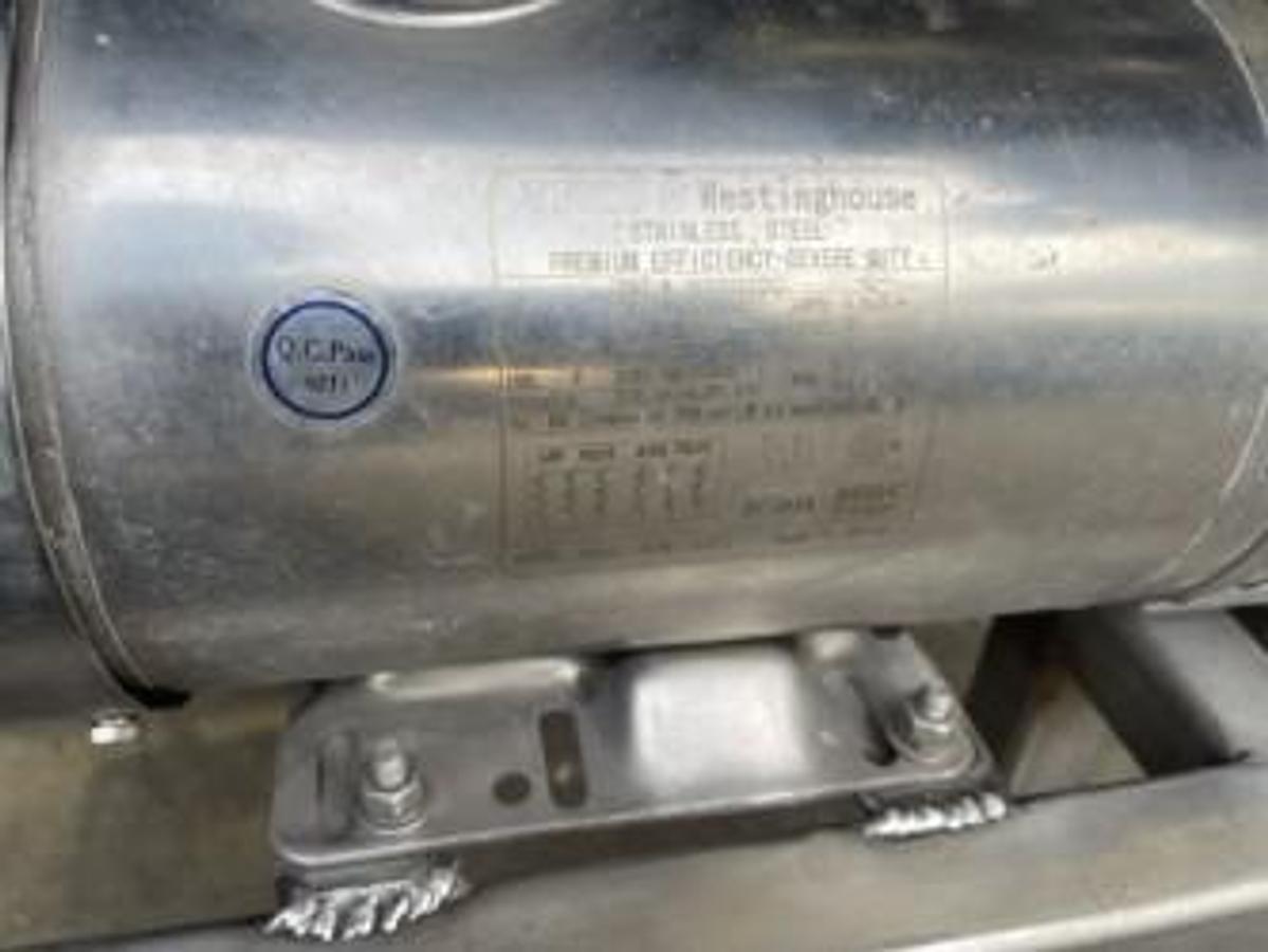 Used (1) Available - Used 2HP Sanitary Centrifugal Pump with VFD and Cart