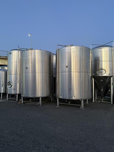 Used 2 Available - Used Newlands 3100 Gallon (100bbl) insulated and clad storage/fermenter