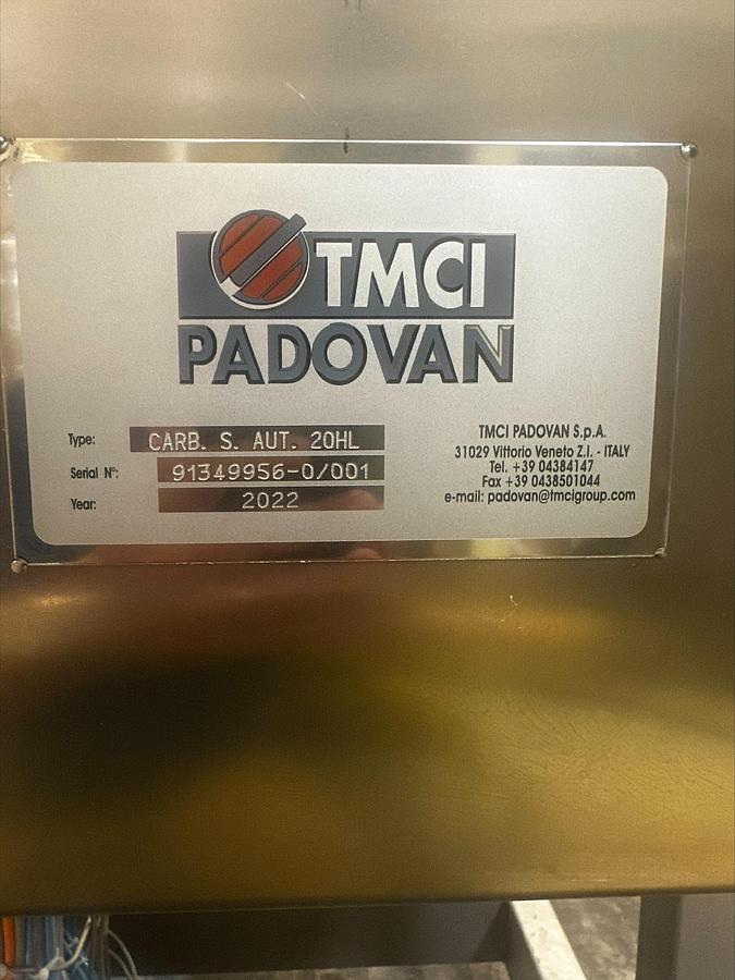 Used Padovan TMCI Carbonation System - 2022 (Never Used)