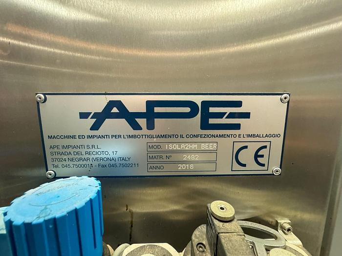 Used GAI 8032A Bier Monobloc rinser/filler/crowner/ropp capper With Support Equipment