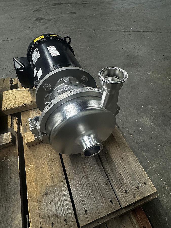Used (3) Available - GEA Hilge 3hp sanitary stainless centrifugal pumps