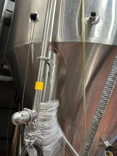 Used (2) Available - Used Premier PSS 80 bbl/ 2480 gal conical jacketed fermenters