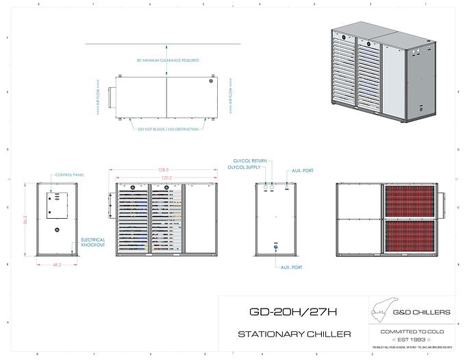 G&D 27h Multi Stage Glycol Chiller