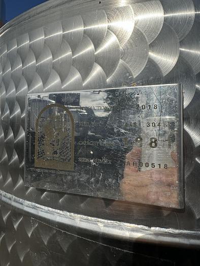 Used (3) available - Used Vintner Vault 1080L/ 285Gal closed top jacketed fermenter