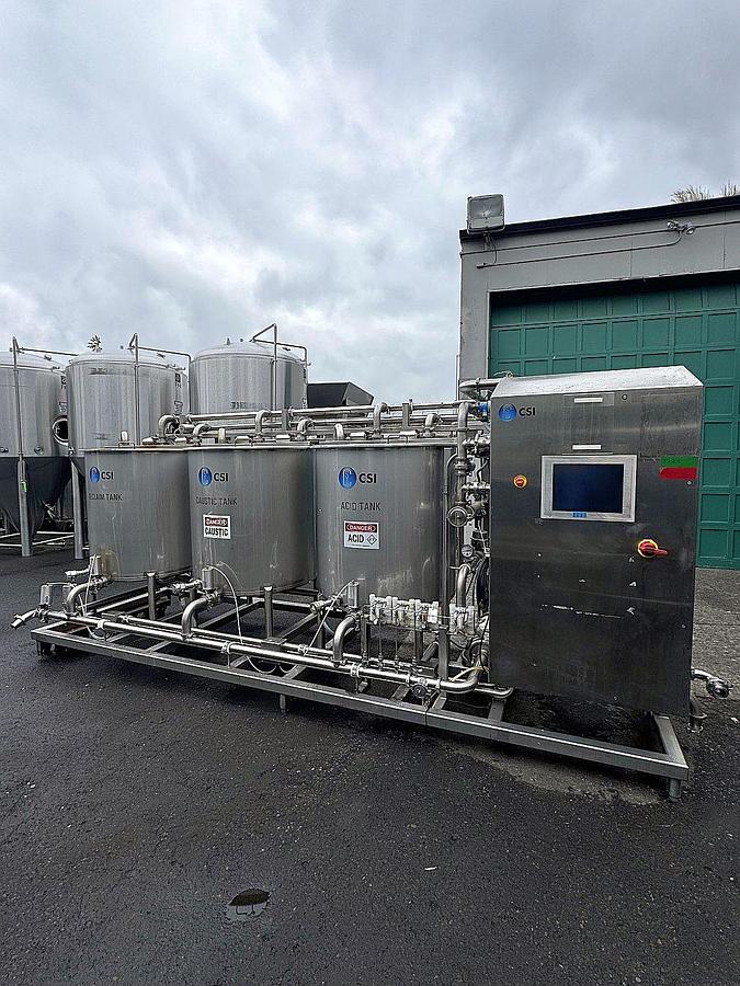 Used Used CSI Central States Industrial skid mount CIP system