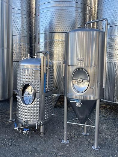 Used Used 4 bbl Elliott Bay conical fermenter