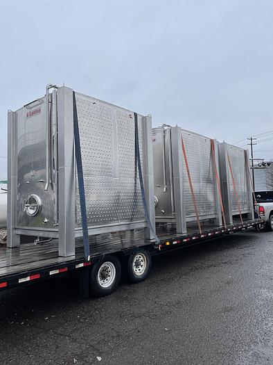 New Stock Letina Closed Top and Variable Capacity Jacketed Fermenter/Storage Tanks