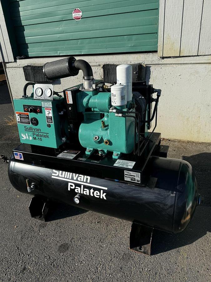 Used Used Sullivan Palatek M-10 Air Compressor with Sullivan Palatek High Temp Air Dryer