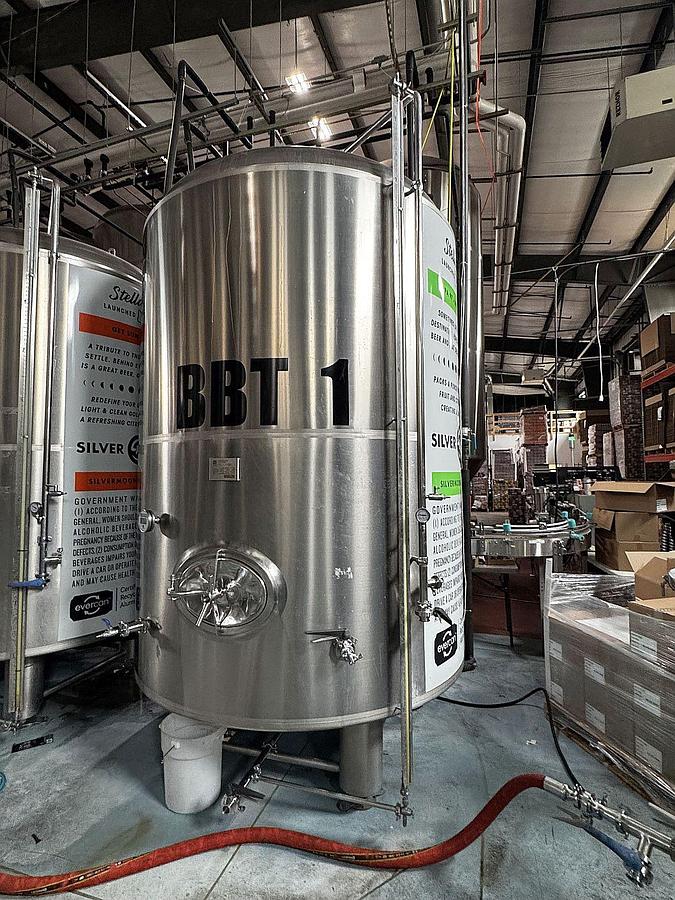 Used (3) Available - Used SK Prospero 60 bbl/ 1860 Gallon Jacketed Brite Tanks