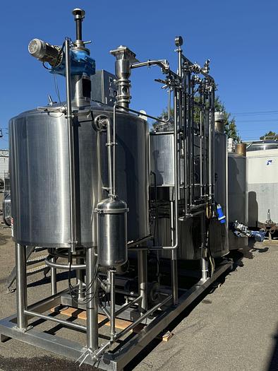 Used Used 10 bbl Direct Fired Skid Mounted Brewhouse